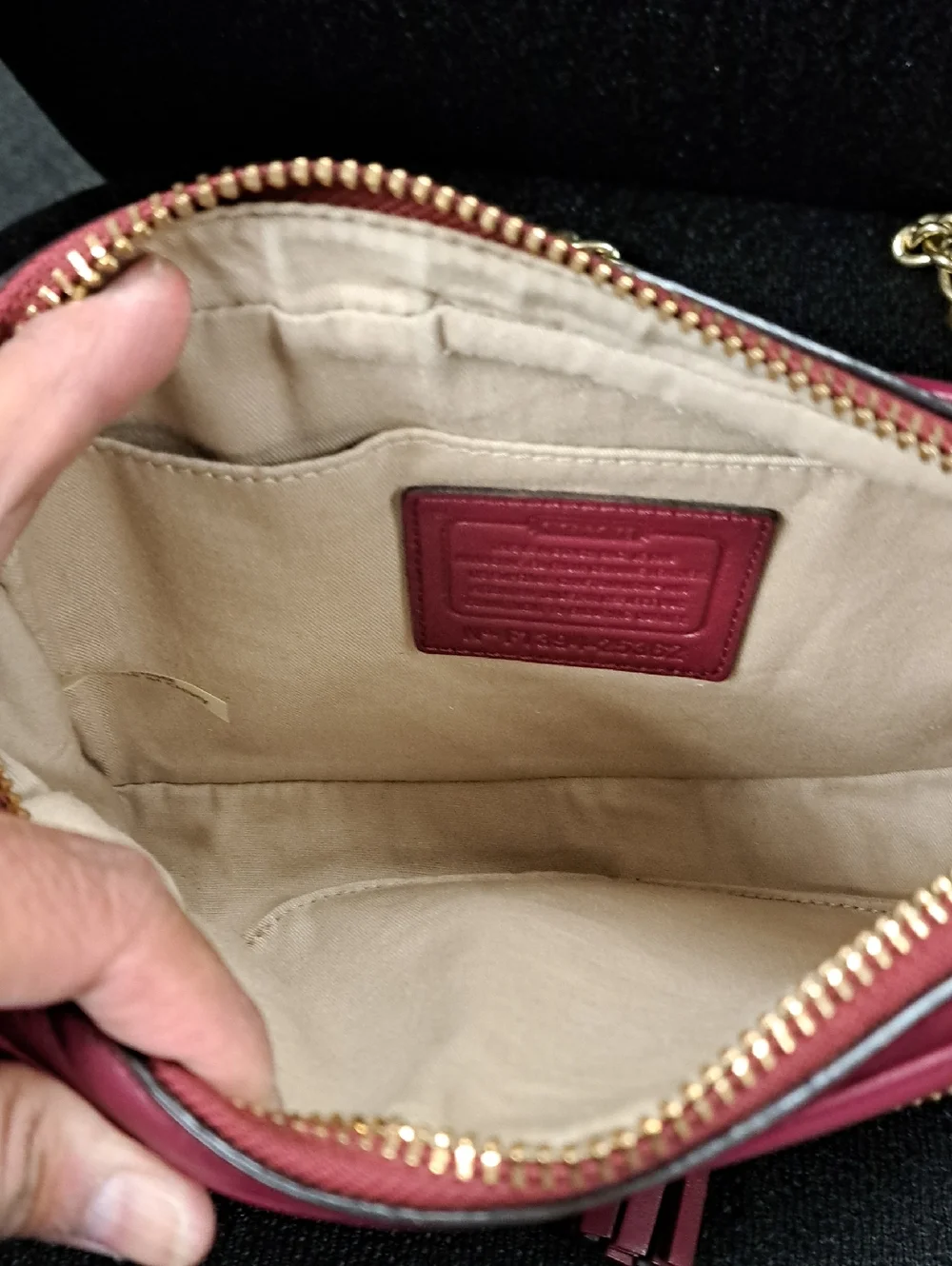 Coach Legacy 25362 Crossbody Bag- refined maroon leather  gold hardware 2013 - Picture 8 of 14